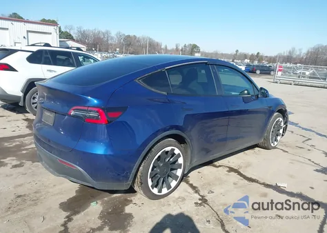 2021 Tesla Model Y Standard Range Rear-Wheel Drive from USA, damaged, VIN 5YJYGDED4MF123082